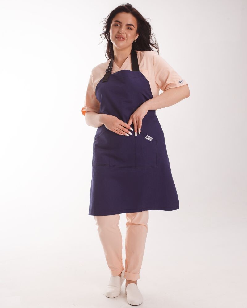 Professional water-repellent apron Verona navy blue 173-406-909 (6613858) фото 7