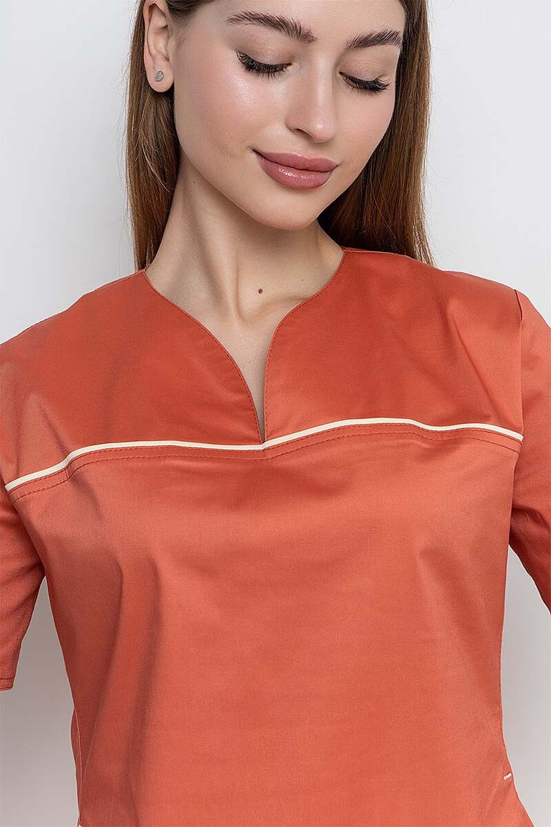 Athena stretch butterfly suit with joggers. Terracotta (5436946) фото 7