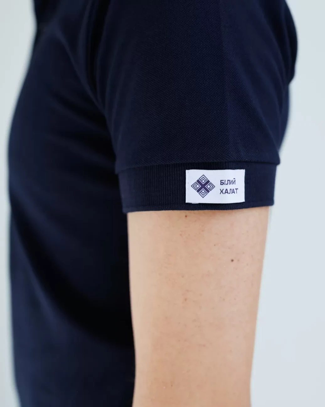 Medical polo for men navy blue 148-406-677 (6637776) фото 4