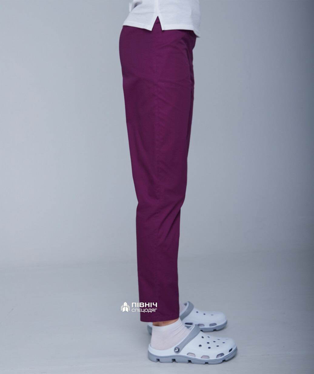 Women's medical trousers "Francesca" purple (3399102) фото 12
