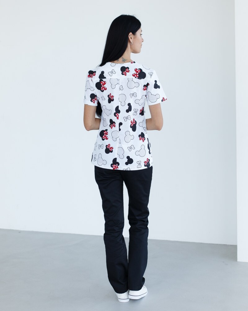 Medical shirt women's Topaz print mickey black 26-324-773 (6613484) фото 2