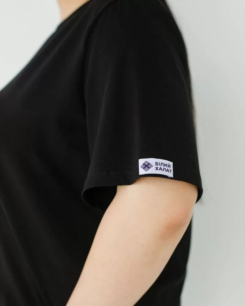Medical basic T-shirt for women black 498-321-924 (6637744) фото 4