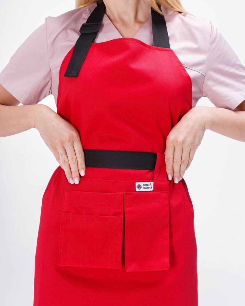 Professional water repellent apron Rimini red 173-339-909 (6613859) фото 3