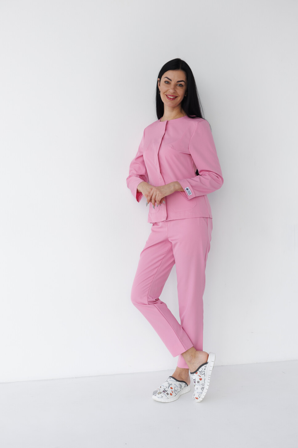Women's medical suit Jacqueline pink (Viscose “Elite”) 440-337-927 (6624470) фото 6