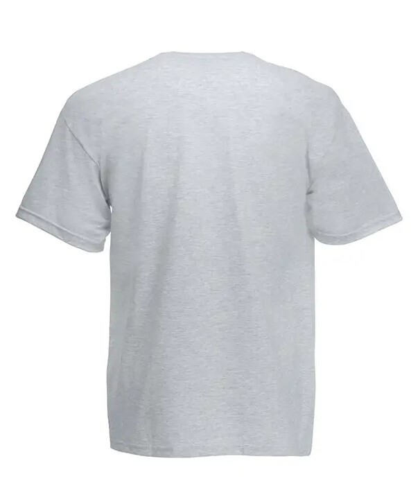 T-shirt working "Fruit of the loom" gray 165 g/m2 (220042) фото 6