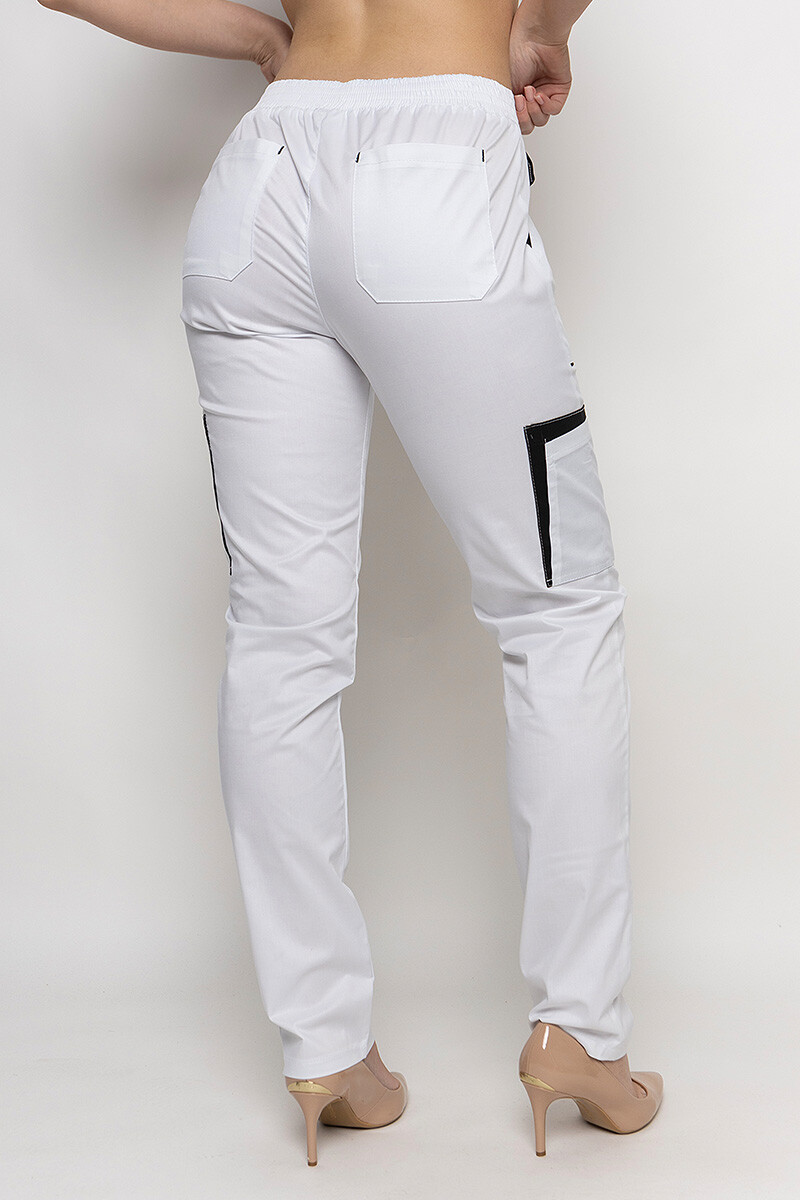 Medical Emeli-stretch trousers for women. White (5436963) фото 7