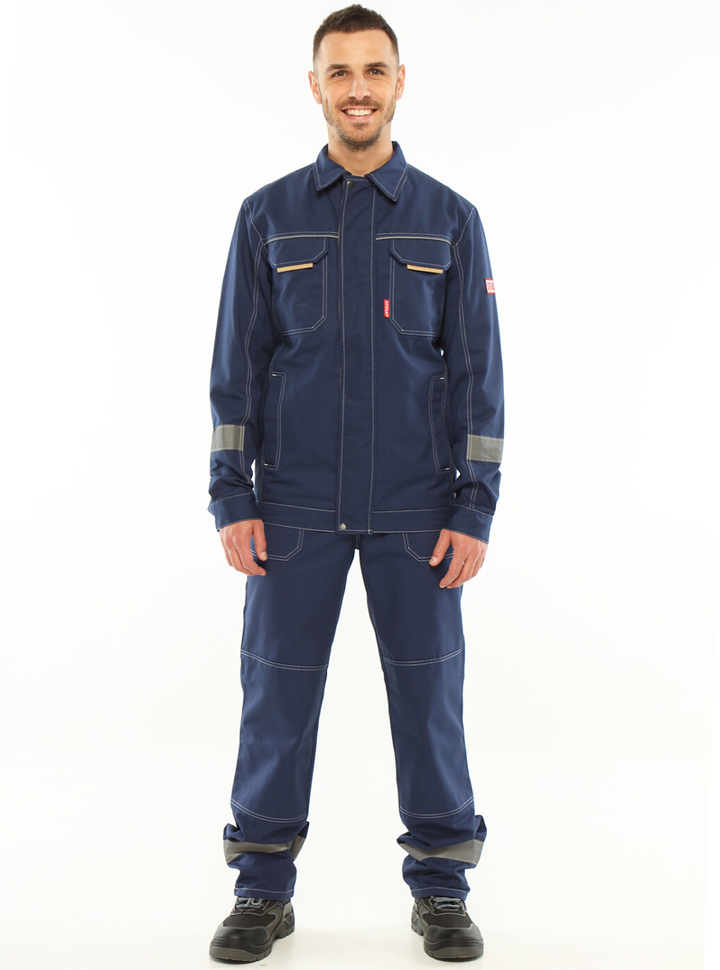 Working suit ‘VECTOR’ (dungaree and jacket) blue (16071107) фото 1