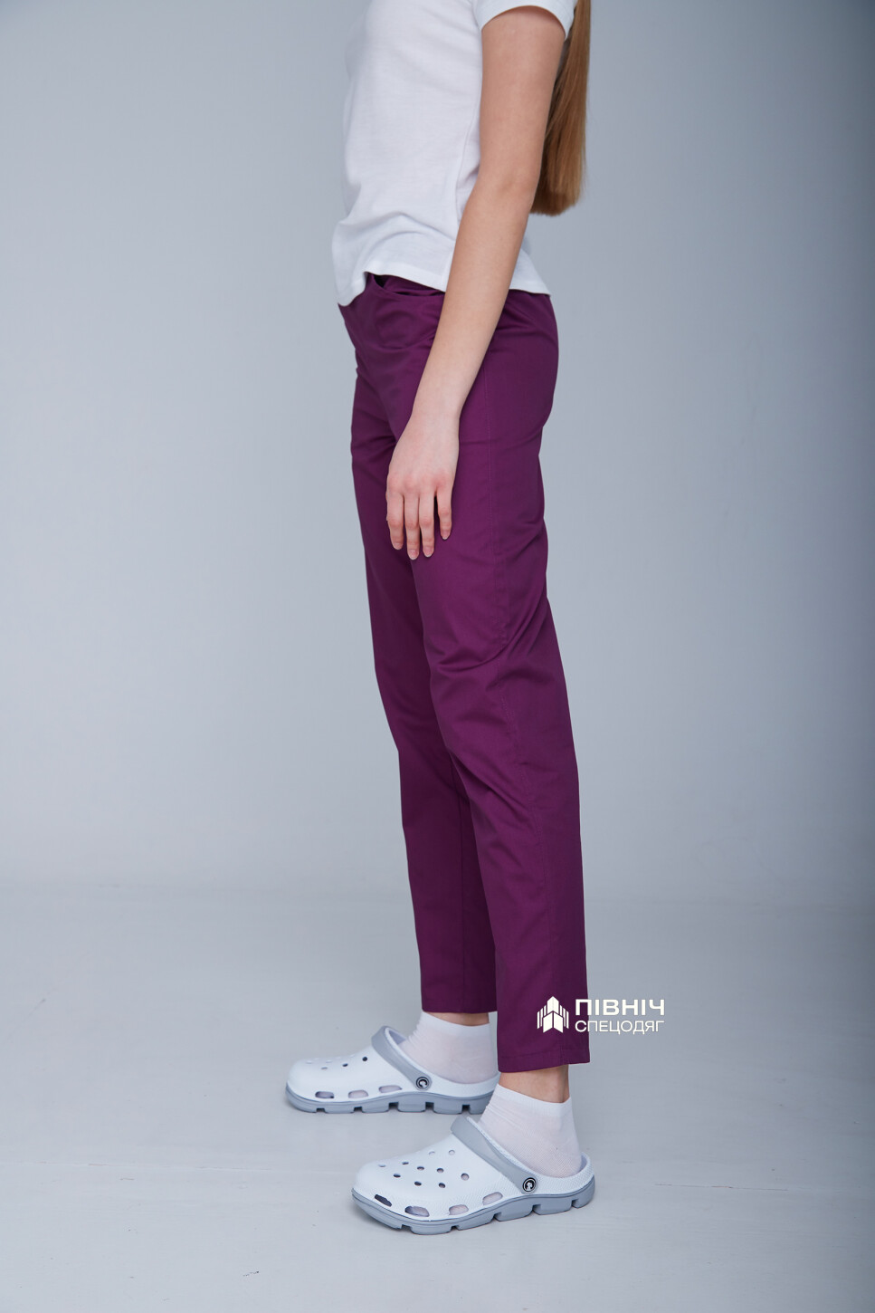 Women's medical trousers "Francesca" purple (3399102) фото 11