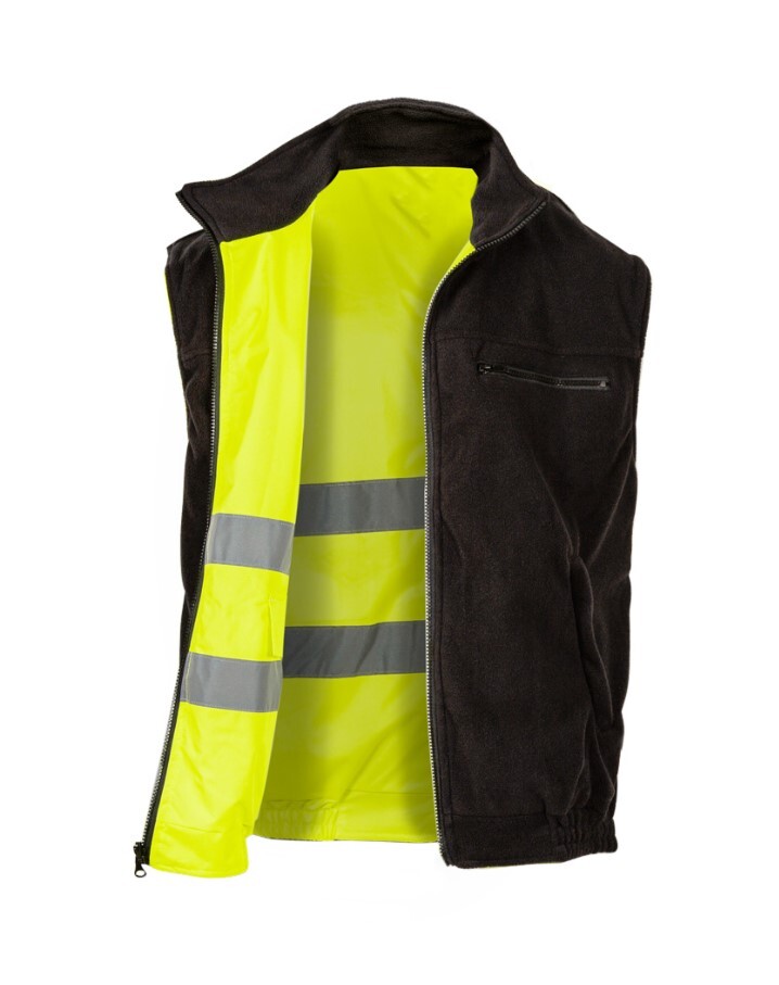 Reversible insulated signal vest Sizam LEICESTER with reflective strips 30138–30143 (8138063) фото 3