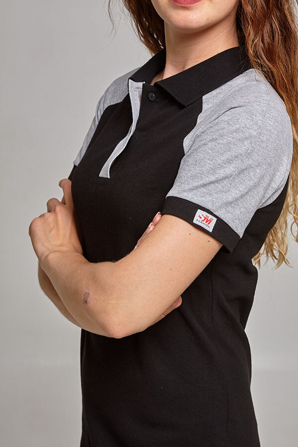 POLO raglan dress. Black / light grey (544614) фото 5