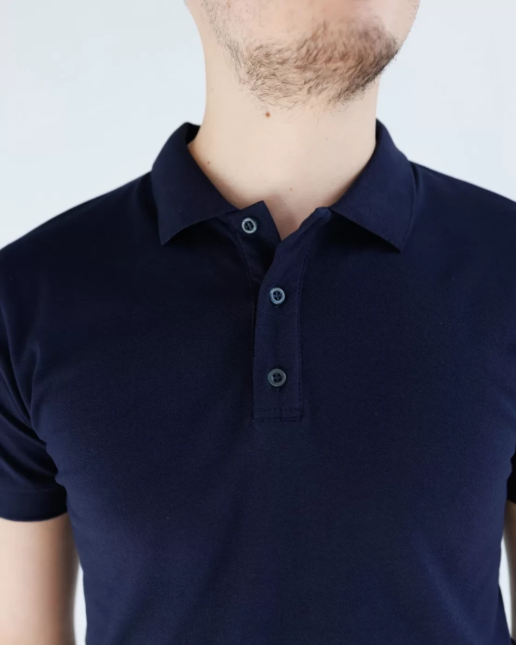 Medical polo for men navy blue 148-406-677 (6637776) фото 3