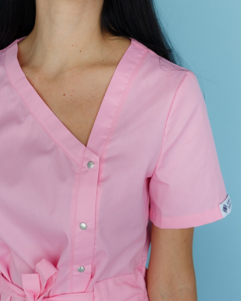 Medical tunic for women Naomi pink 151-337-679 (6613950) фото 4