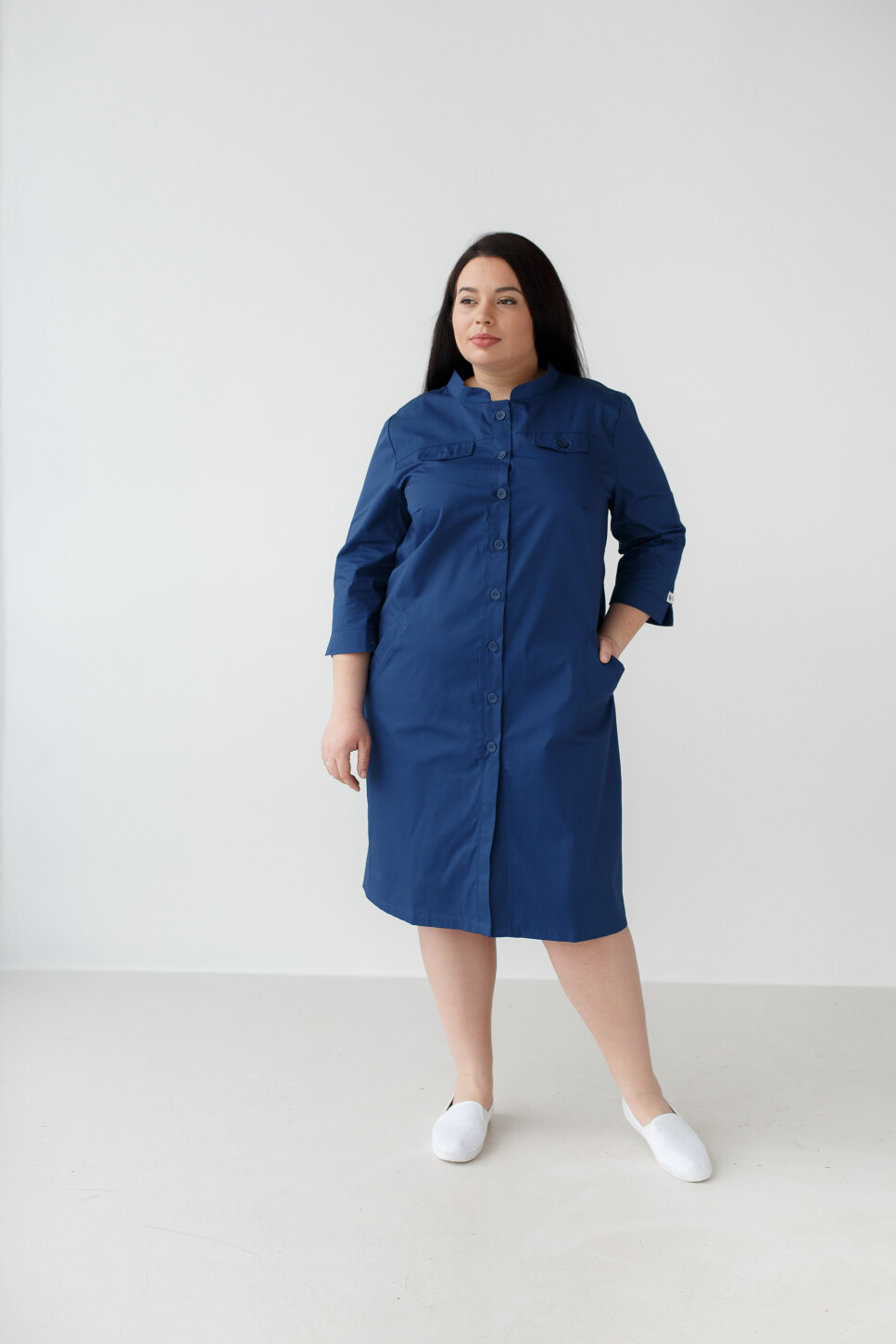 Women's medical gown Valerie blue +SIZE 156-322-677 (6625328) фото 4