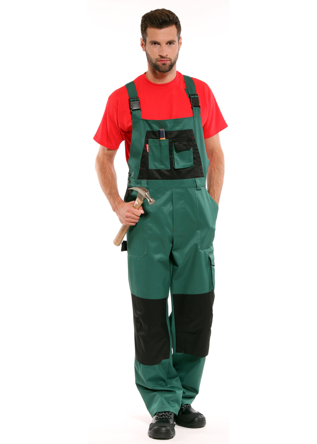 Bib pants working "OPTIMA" green (1135) фото 1