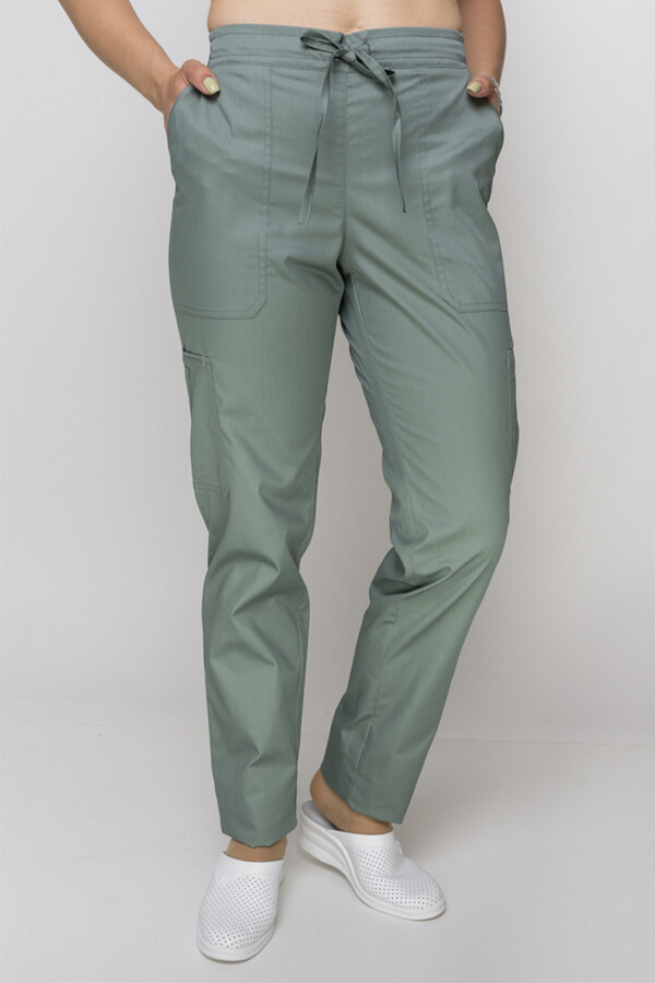 Women's Virginia trousers. COTTON. Olive HT (549940) фото 6