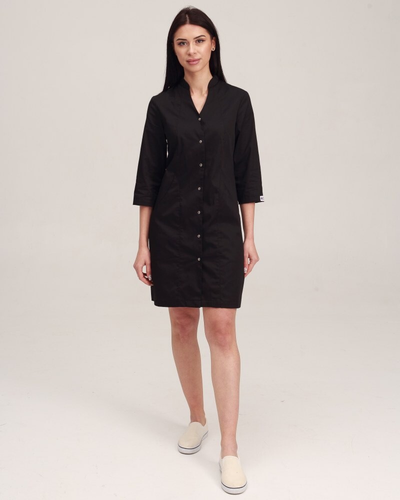 Medical gown women's Elizabeth black 416-321-679 (6613605) фото 8