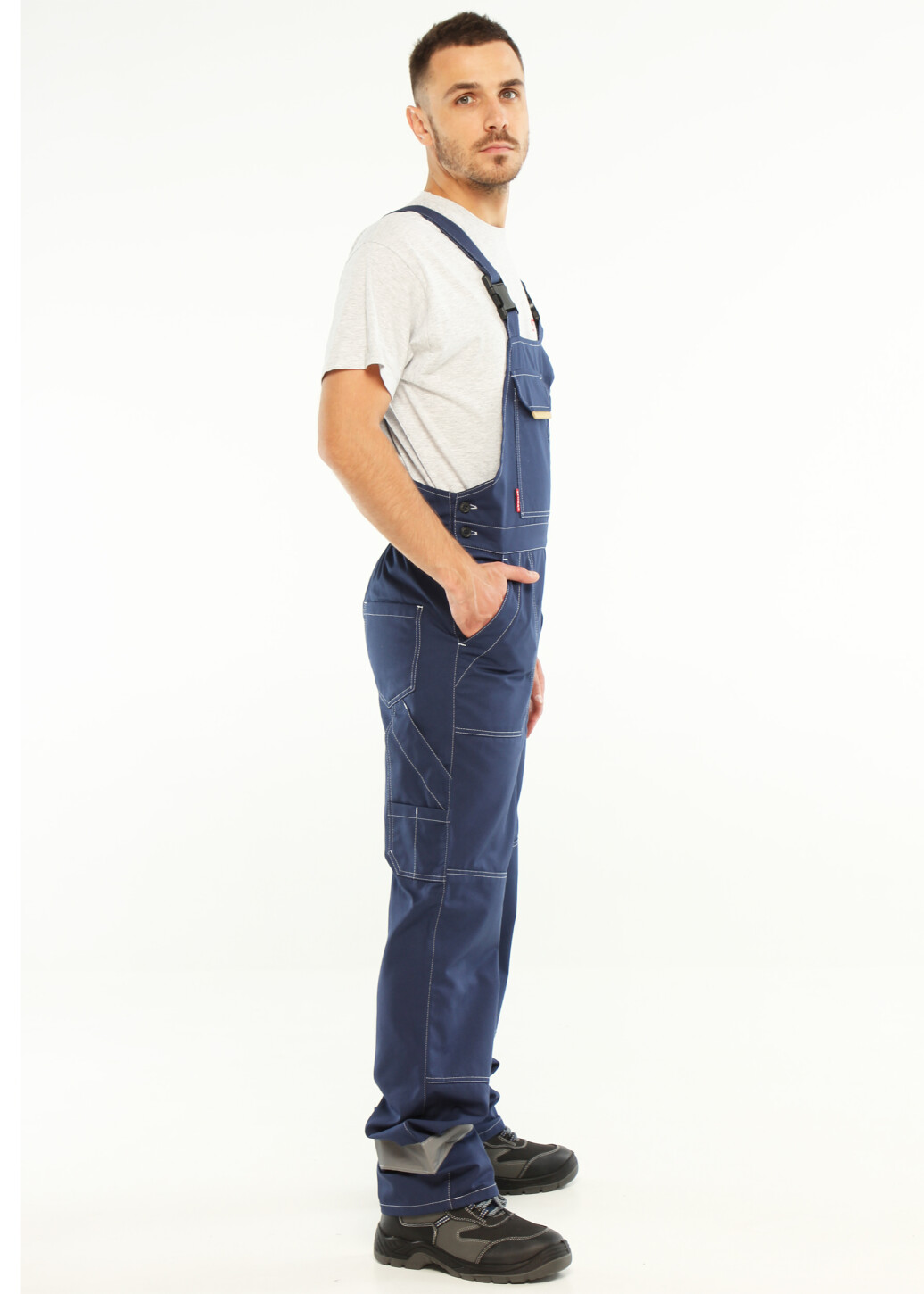 VEKTOR blue bib pants working (1107) фото 4