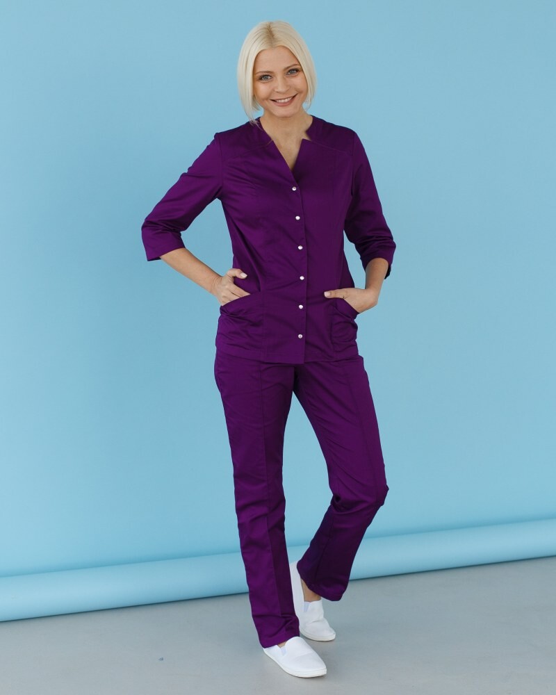 Medical suit women's Lotus purple 125-335-679 (6613228) фото 7