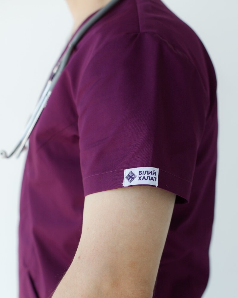 Medical suit for men Milan purple 134-335-708 (6613717) фото 8
