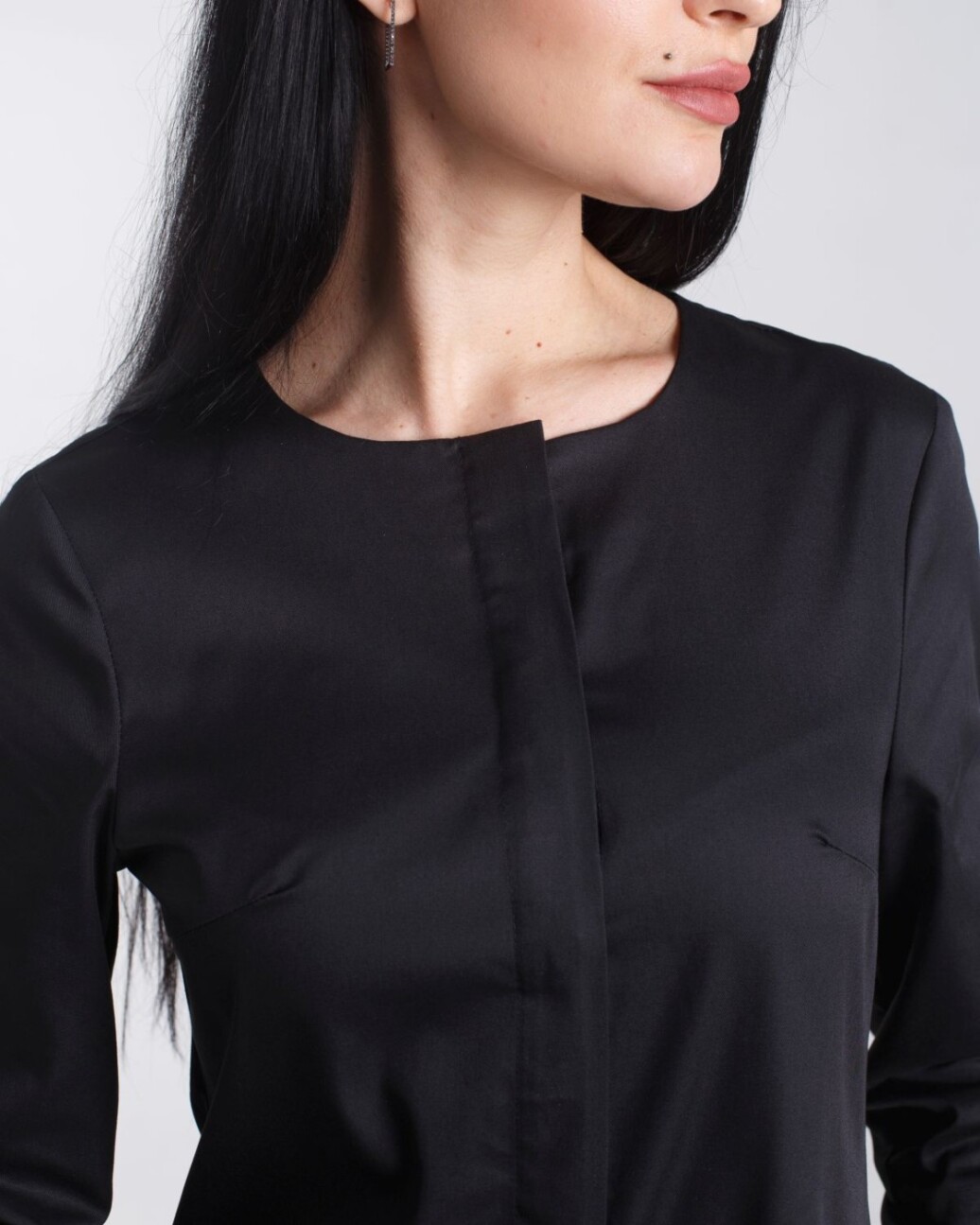 Medical gown women's Jacqueline black 391-321-677 (6613613) фото 7