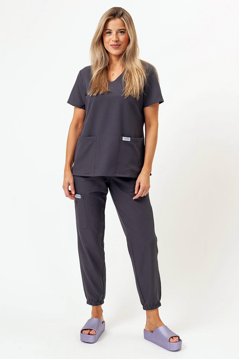 Women's medical suit "Maria" gray (501502) фото 5