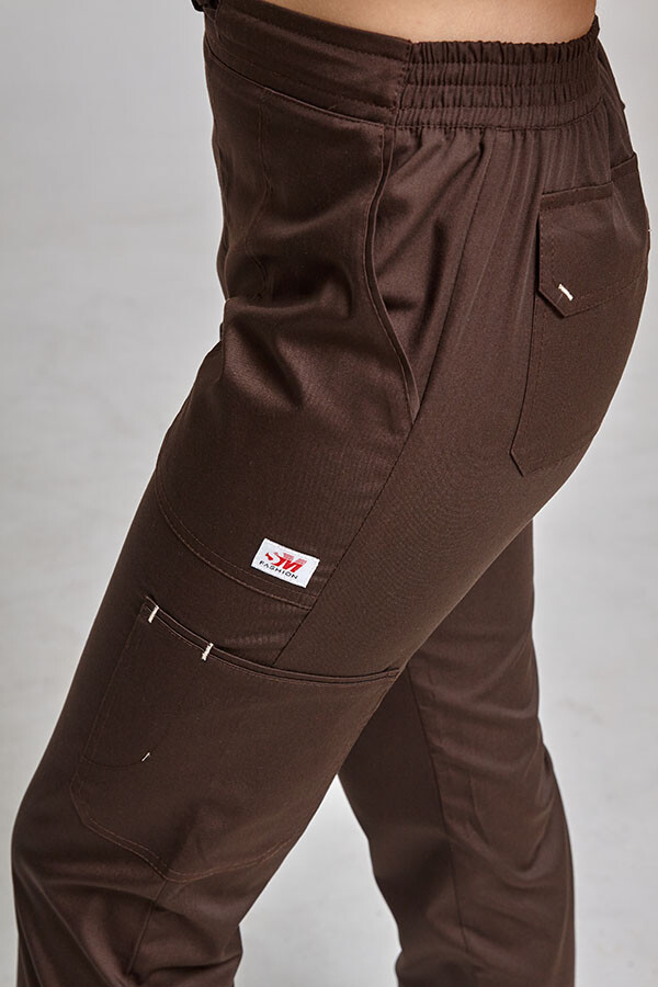 Women's Virginia trousers. COTTON. Brown (544952) фото 3
