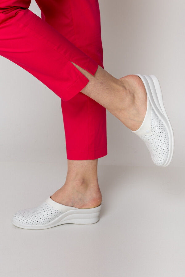 Milana trousers women's, 7/8. COTTON. Coral (549928) фото 4