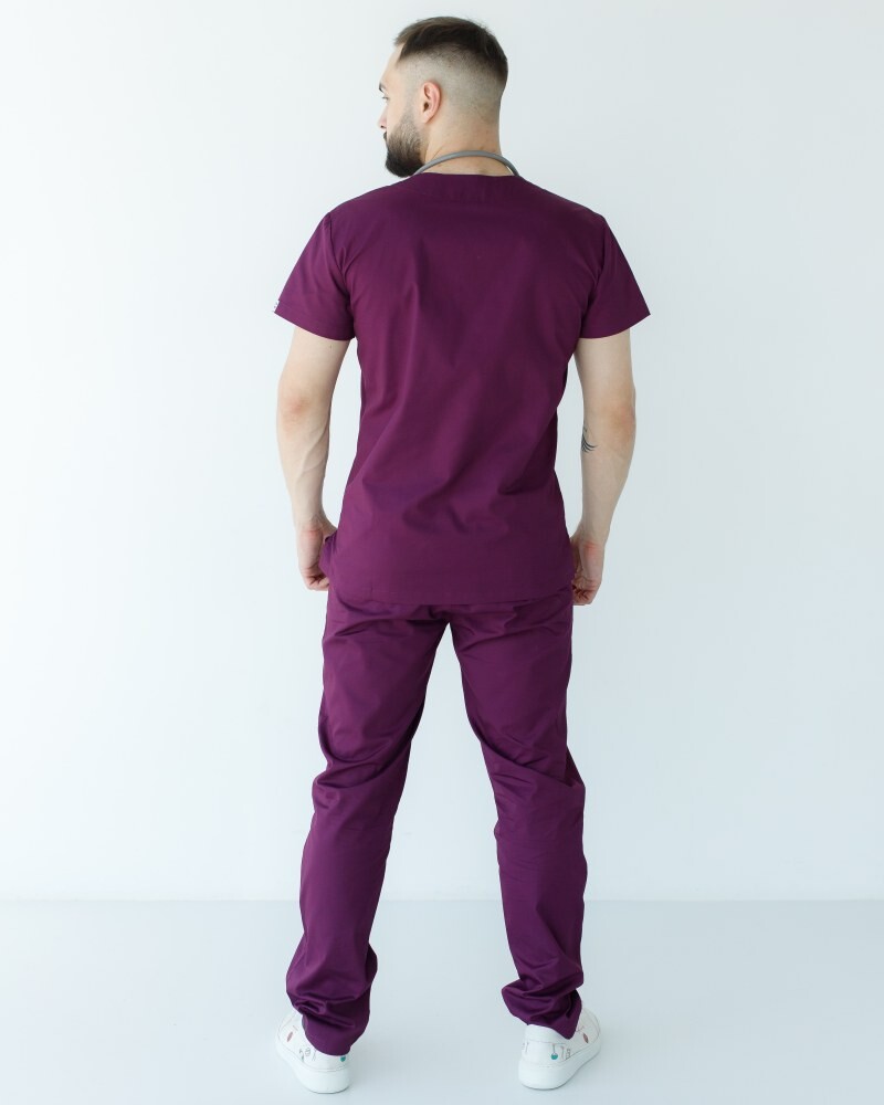 Medical suit for men Milan purple 134-335-708 (6613717) фото 4
