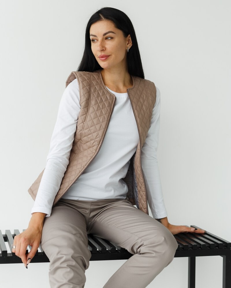 Medical insulated vest women's Geneva dark beige 366-435-844 (6613196 фото 8