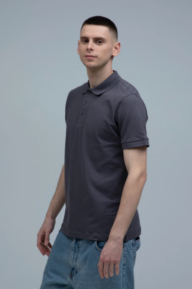 Men's Polo Shirt ST9060 dark grey (SLG) STEDMAN LUX POLO (5137931) фото 2