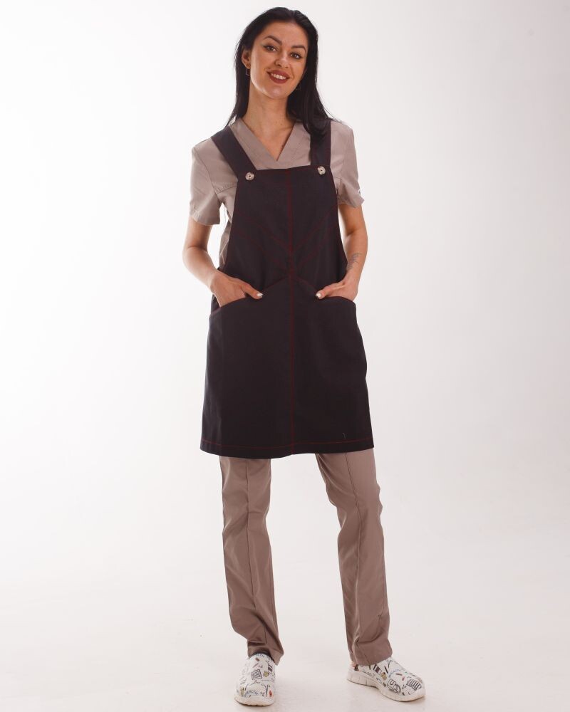 Professional water-repellent apron Trieste black 173-321-912 (6613844) фото 1