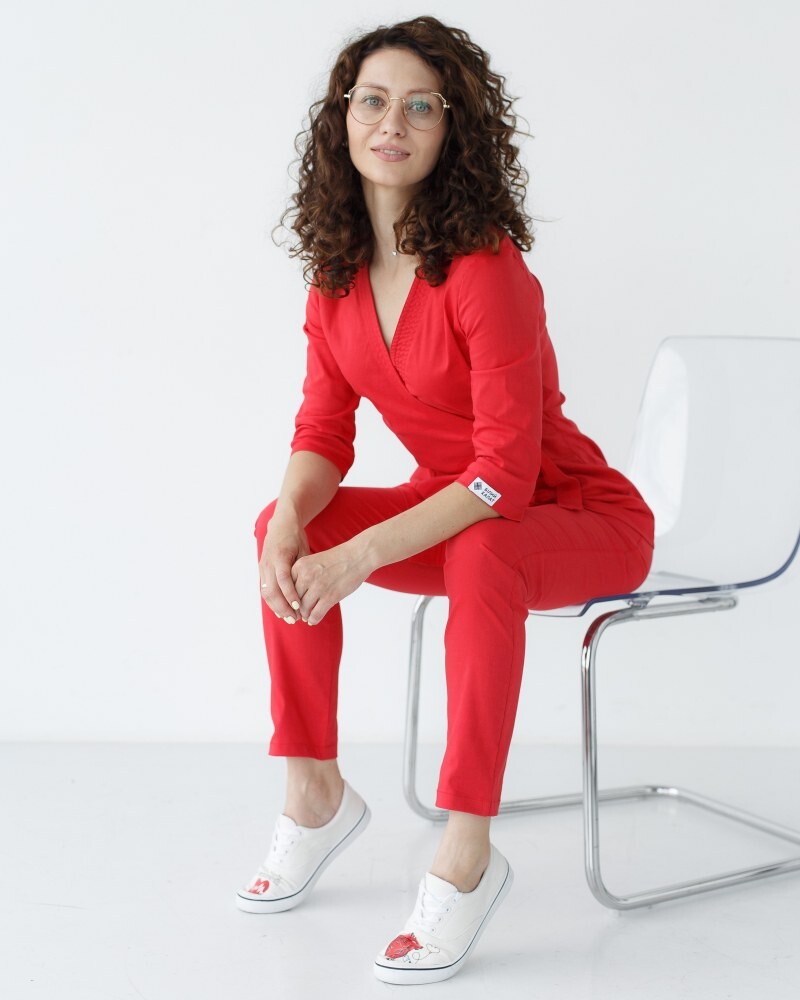 Medical suit women's Shanghai red 139-339-704 (6613240) фото 1