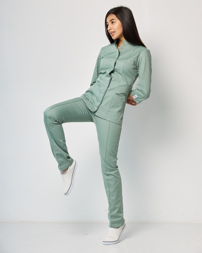 Medical suit for women Sakura olive 124-327-678 (6613322) фото 2