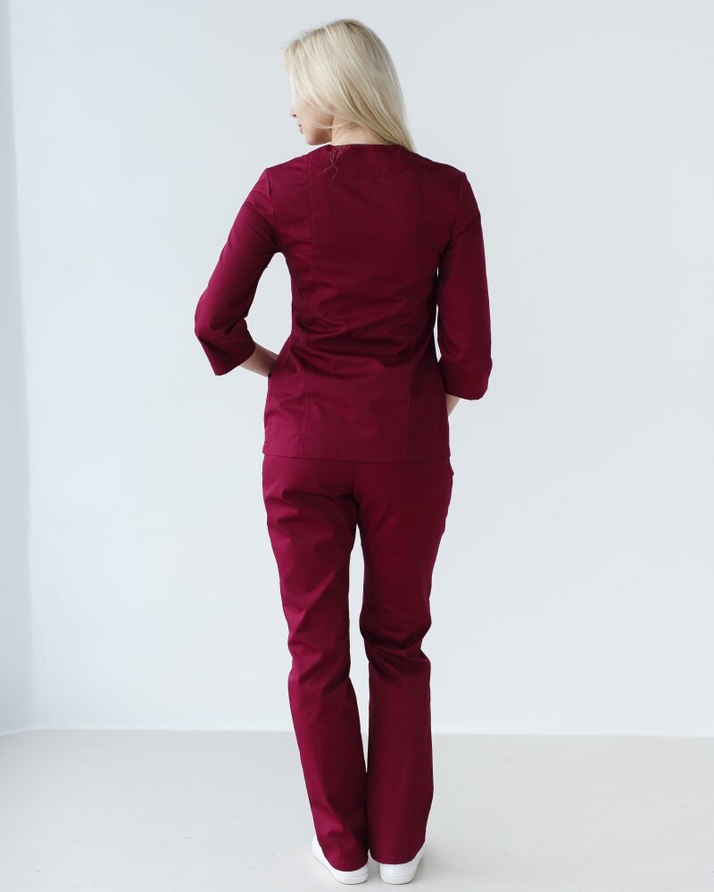 Medical suit women's Lotus marsala 125-326-679 (6613244) фото 2