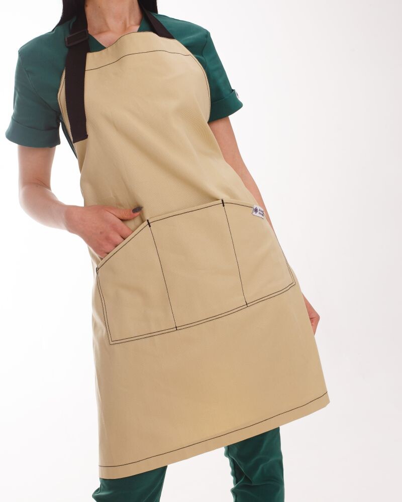 Professional water-repellent apron Verona beige 173-454-909 (6613856) фото 4