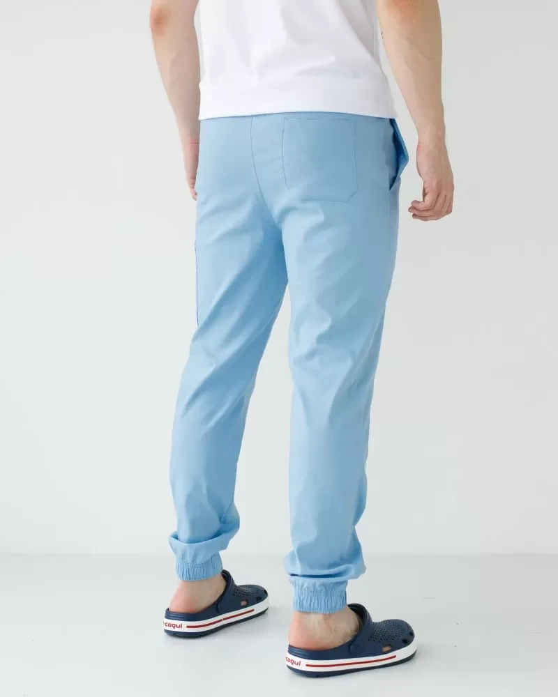 Medical pants men's joggers stretch blue 504-333-730 (6637783) фото 2