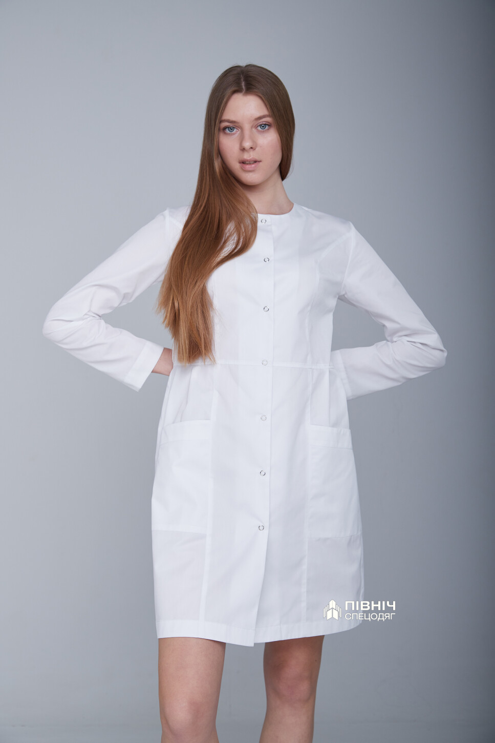 Халат медицинский женский "ИНЕССА" белый (3399155) фото 6