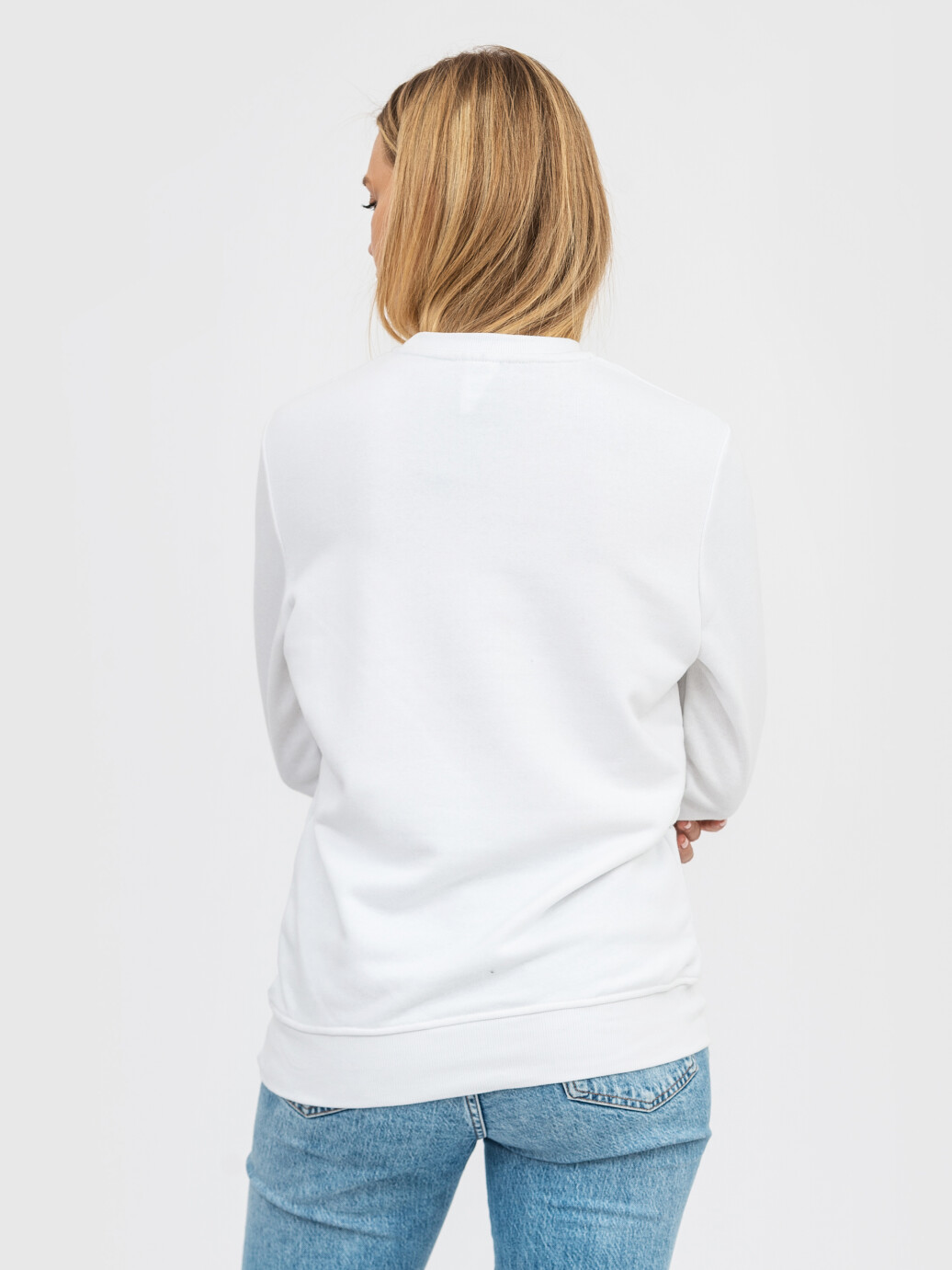 Свитшот UNISEX без начеса U-0302 белый (5110316) фото 9