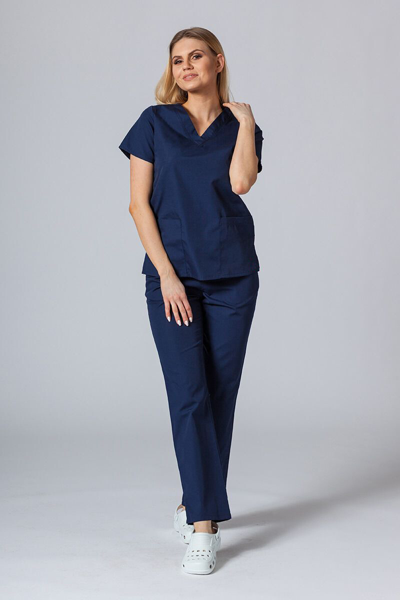 Women's medical trousers "Sofia" blue (7700202) фото 3