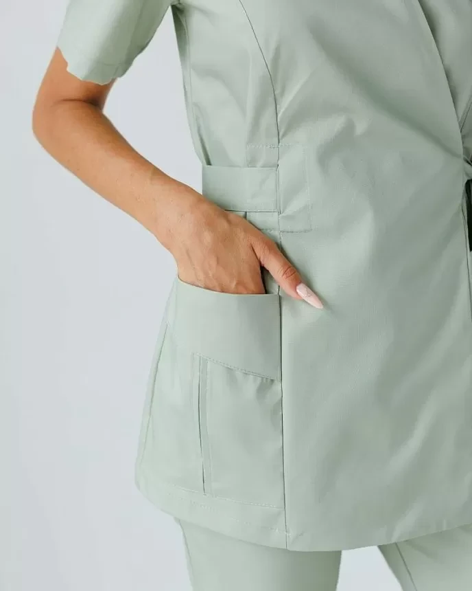 Медицинский костюм женский Киото фисташковый 519-396-679 (6637140) фото 4