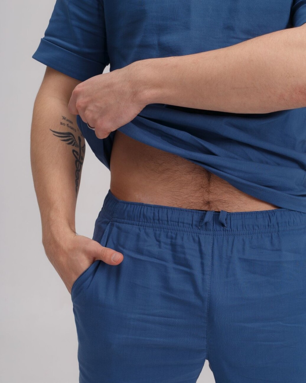 Медицинский костюм мужской Марсель синий 353-322-708 (6613703) фото 5