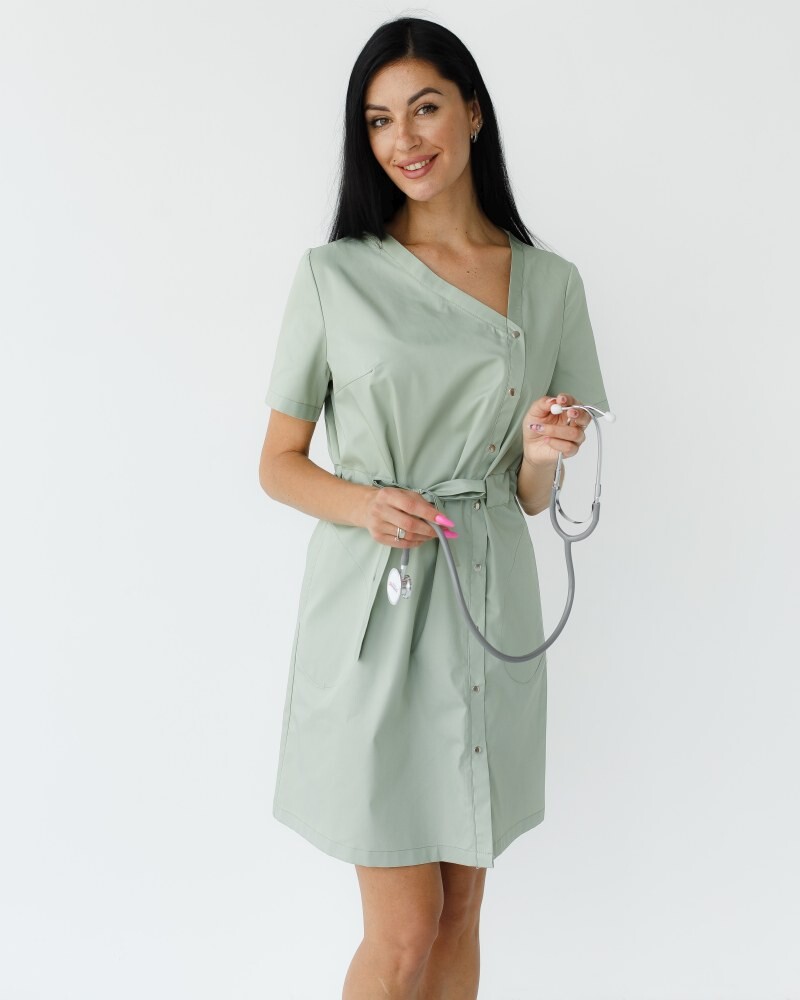 Medical tunic for women Naomi pistachio 151-396-679 (6613960) фото 8