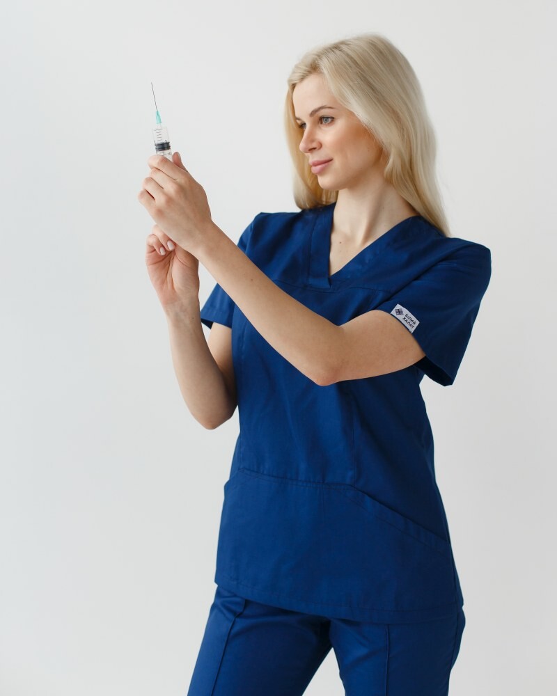 Medical shirt women's Topaz blue 164-322-705 / 386-322-705 (6613497) фото 1