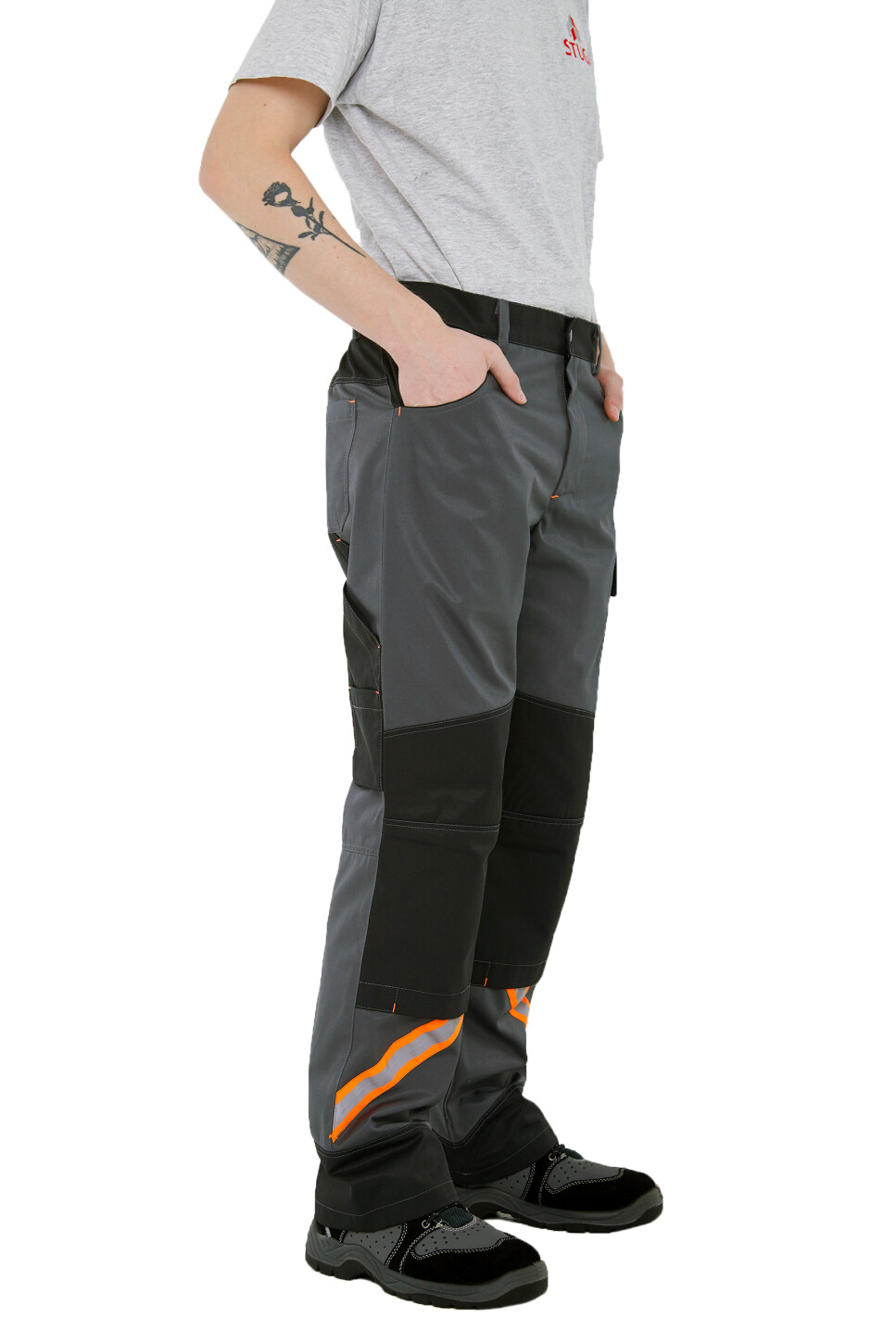 Work trousers "DIESEL" dark gray (101282) фото 2