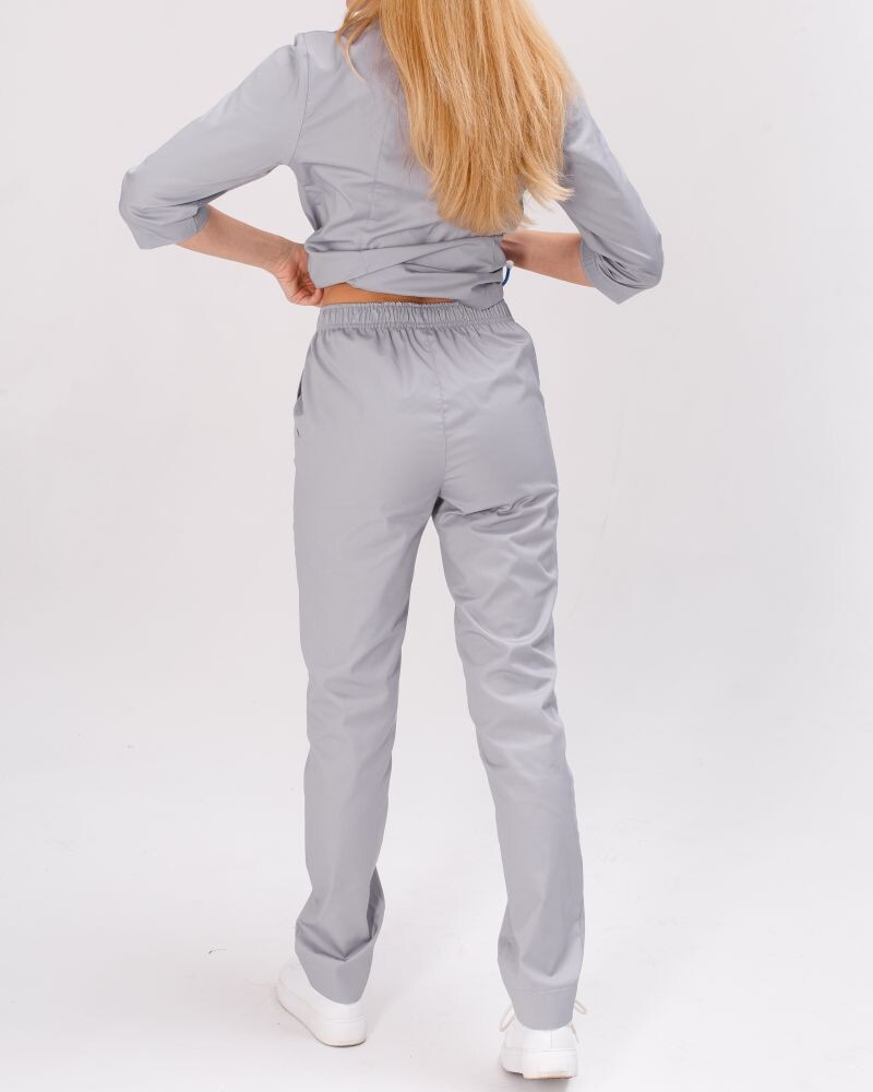 Медицинский костюм женский Элизабет серый 441-328-679 (6613364) фото 2