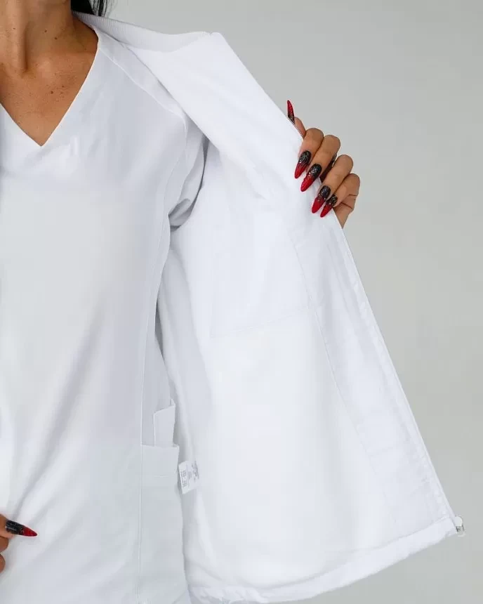 Medical jacket women's Atlanta white 522-324-842 (6637347) фото 3
