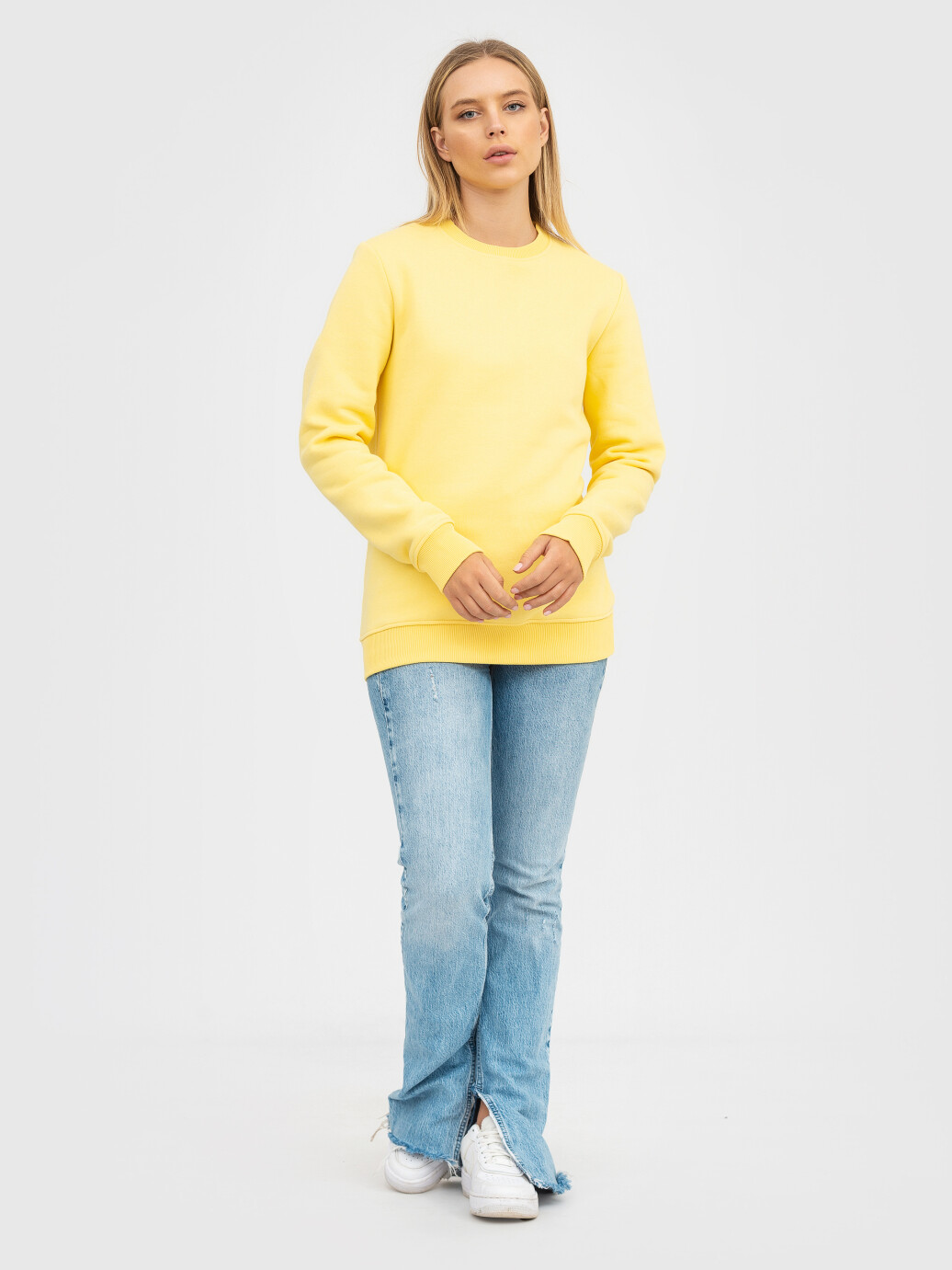 Свитшот UNISEX с начесом U-0301 желтый (5110235) фото 10