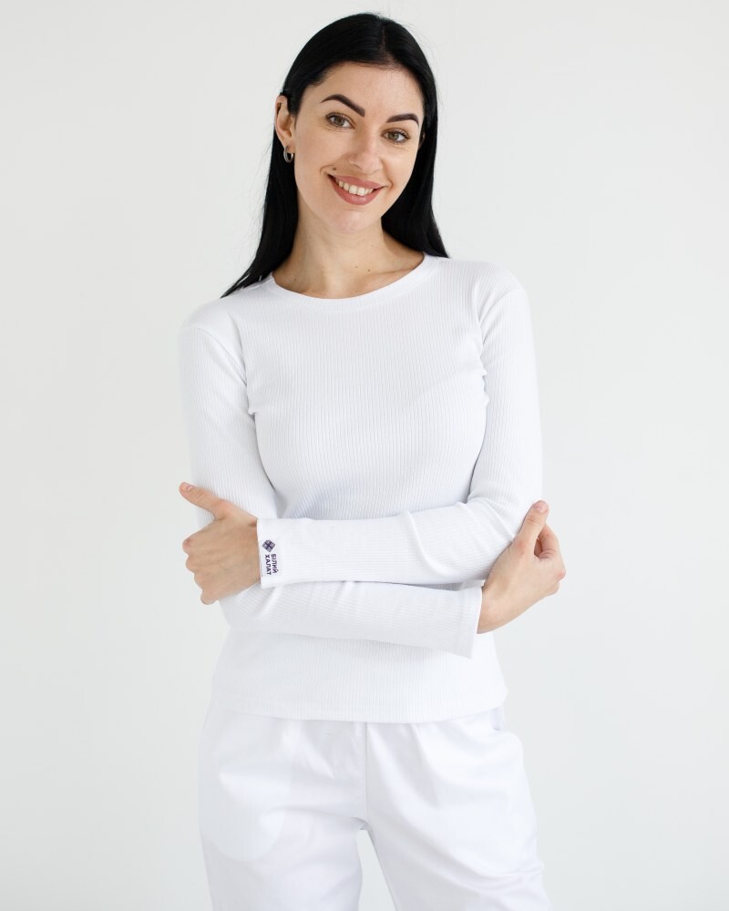 Medical welt longsleeve women's white 392-324-716 (6613461) фото 1