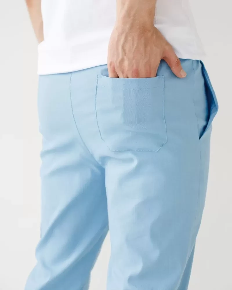 Medical pants men's joggers stretch blue 504-333-730 (6637783) фото 6