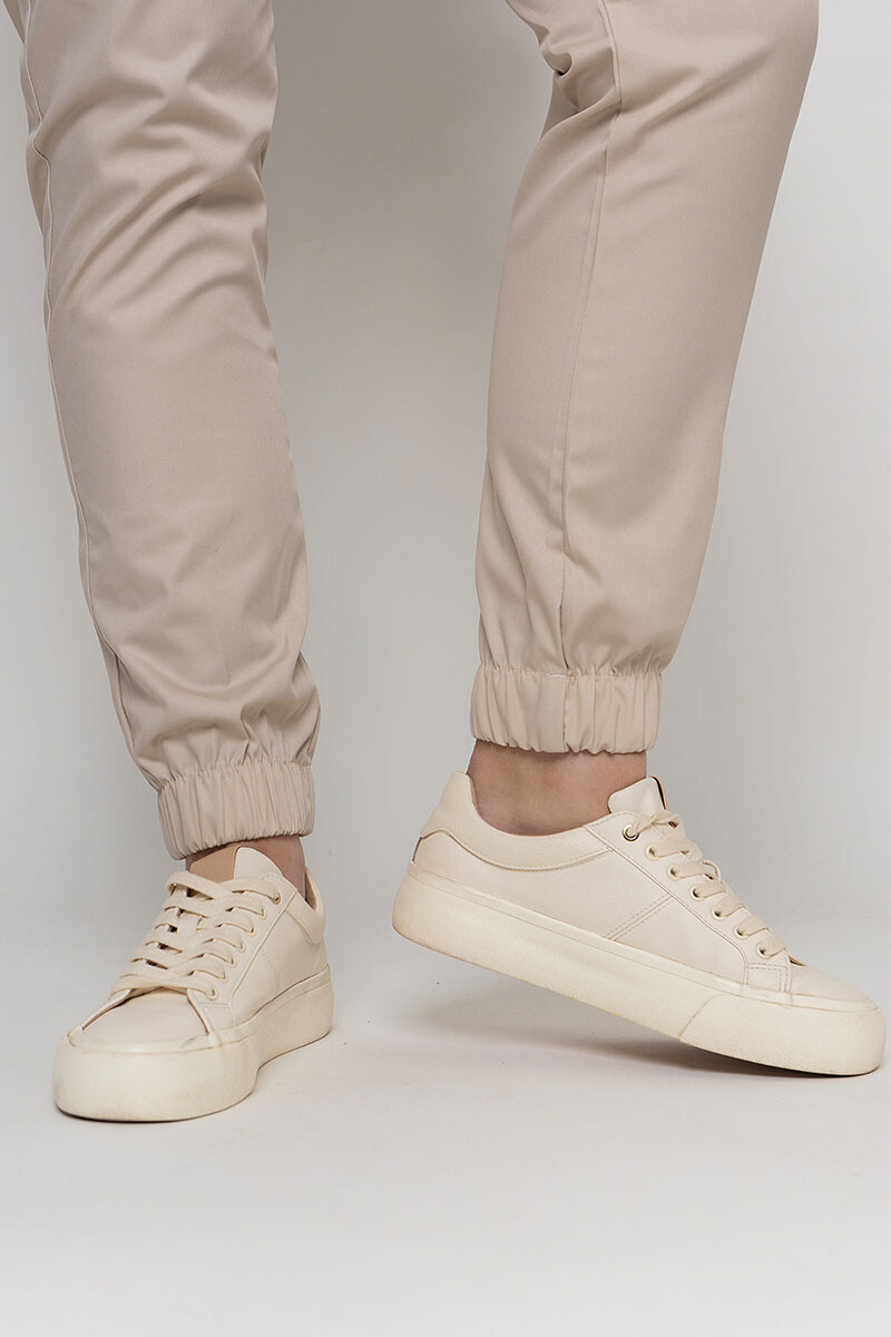 Медицинские джоггеры Афина женские 4 кармана. Крем. COTTON (5436978) фото 7